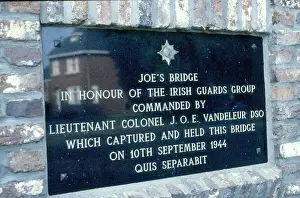 Plaque Prints: Irish Guards Memorial plaque, Joes Bridge