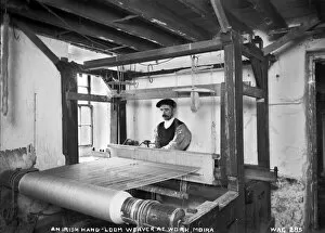 An Irish Hand-Loom Weaver at Work, Moira