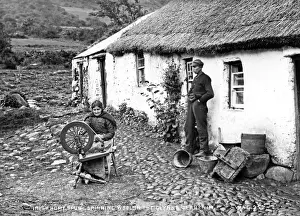 Spun Prints: Irish Home Spun Spinning the Wool in the Glynns of Antrim