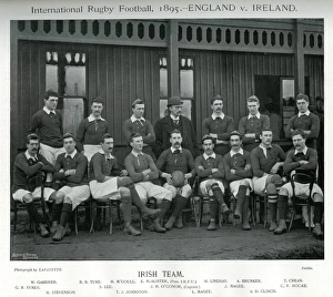 Images Dated 1st February 2017: Irish International Rugby Team, 1895