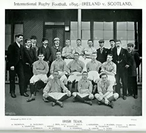 Images Dated 1st February 2017: Irish International Rugby Team, 1895