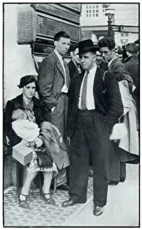 Alien Gallery: Irish nationals outside the Irish Embassy, September 1939