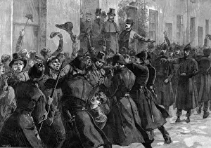 Dillon Prints: Irish Police / Crowd Scene