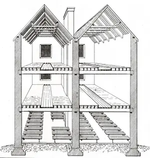 Platforms Prints: Irish Workhouse Dormitory Design 1840