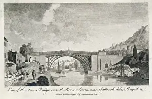 Gorge Prints: Iron bridge at Coalbrookdale, Shropshire