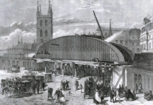 Images Dated 5th January 2011: Iron bridge, London Bridge Station, City of London