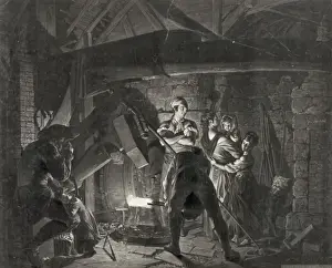 An iron forge