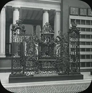 Huntingdon Prints: Iron gate from Hampton Court by Huntingdon Shaw