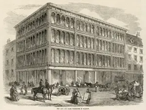Iron and glass warehouse at Glasgow
