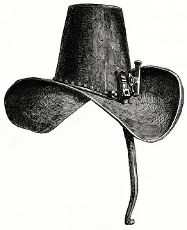 Wide Prints: Iron hat of King Charles I, worn during the English Civil War (1642-1646)