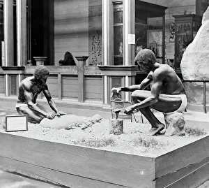 Expo Prints: Iron workers, Anthropology exhibit, Exposition Universelle