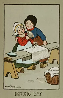 Images Dated 14th April 2008: Ironing Day, by Ethel Parkinson