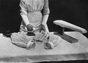 House Work Prints: Ironing a Shirt 1911