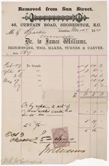Ironmonger Receipt 1881