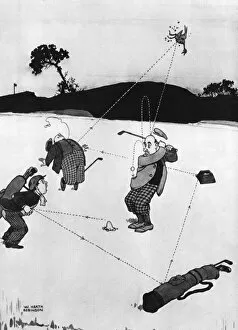 Images Dated 27th May 2016: The Ironstein Theory of Golf, by William Heath Robinson