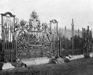 Ironwork railings at Hampton Court
