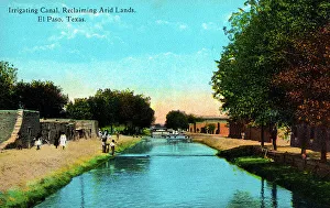 Arid Prints: Irrigating Canal - El Paso, Texas, USA