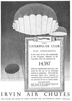 Irvin Prints: Irvin Air Chutes - Caterpillar Club War Enrolments