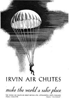 Irvin Prints: Irvin Air Chutes : Para Suits: Parachutes : Caterpillar Club