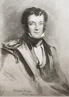 Sevilla Prints: IRVING, Washington (1783-1859). US novelist