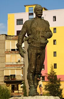 Albanian Collection: Isa Boletini (1864-1916) statue. Albania