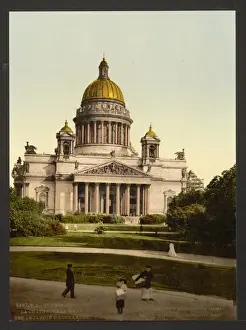 The Isaac Cathedral from Alexanders Garden, St. Petersburg
