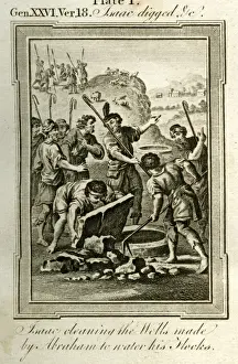 Flocks Prints: Isaac cleaning the wells