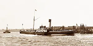 Isaac Wilson paddle steamer on the River Tees