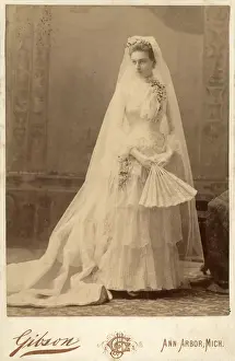 Isabel Sewall on her wedding day - Studio Portrait