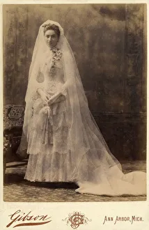 Arbor Gallery: Isabel Sewall on her wedding day - Studio Portrait