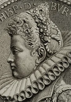 Archduchess Prints: Isabella Clara Eugenia (1566-1633). Infanta of