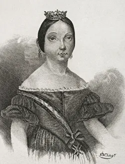 Isabel Prints: Isabella II (1830-1904). Queen of Spain (1833-1868)