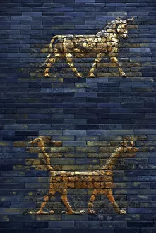 Mesopotamian Gallery: Ishtar Gate. 4th century BC. Babylon