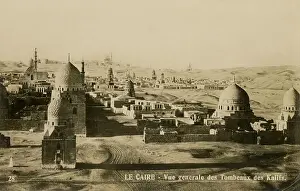 Cemeteries Prints: Islamic Cemetery Egypt 1917 City Dead Cairo Necropolis