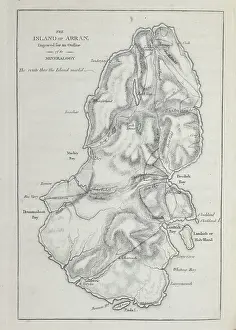 Mineralogy Prints: Island of Arran engraved for an outline of its mineralogy