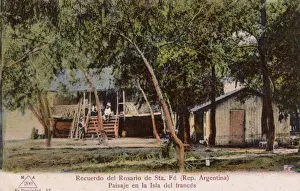 Cabin Prints: Island cabins, Rosario de Santa Fe, Argentina, South America