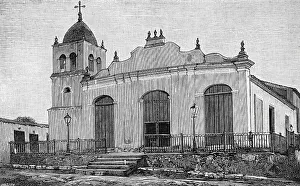 Antilles Prints: Island of Cuba, Santiago de Cuba. Holy Trinity Church