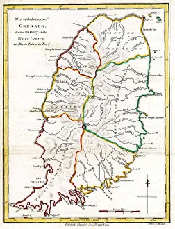Grenada Prints: Island of Grenada, West Indies