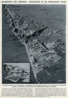 Fortified Prints: Island of Heligoland by G. H. Davis