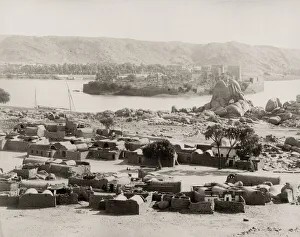 Archiecture Prints: Island of Philae in the River Nile, Egypt