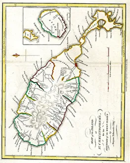 Island of St Christophers, West Indies