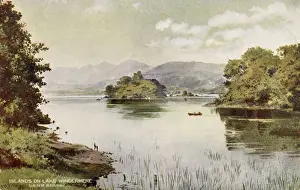 Islands on Lake Windermere, Lake District, Cumbria