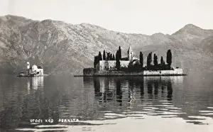 Perast Prints: Two Islands near Perast, Montenegro