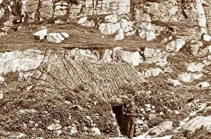 Croft Prints: Isle of Barra Crofter Victorian period
