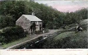 Hurst Prints: Isle Cottage, Hurst Green, Lancashire
