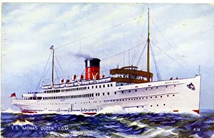 Mona Prints: Isle of Man ferry, TS Monas Queen