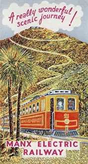 Leaflet Prints: Isle of Man, Manx Electric Railway advert
