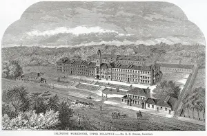 1869 Prints: Islington Workhouse, North London