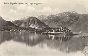 Lago Prints: Isola Superiore (Isola dei Pescatori), Lago Maggiore