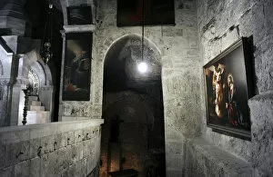 Images Dated 1st January 2014: Israel. Jerusalem. Basilica of the Holy Sepulchre. Chapel of